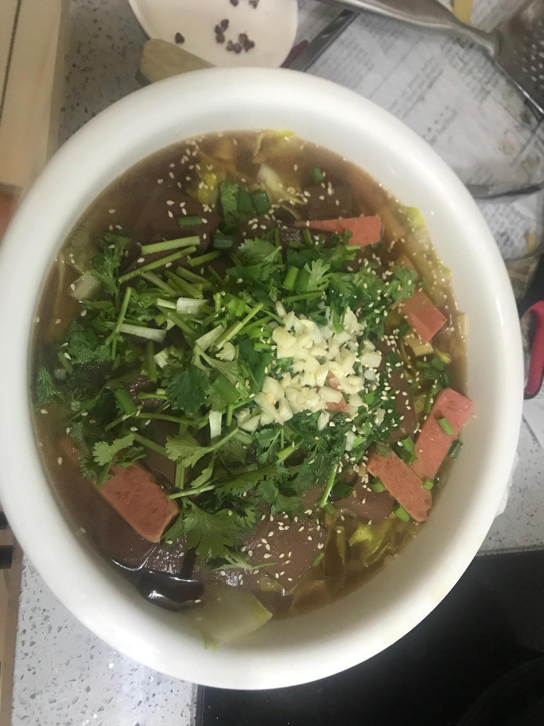 家常毛血旺（不辣版）