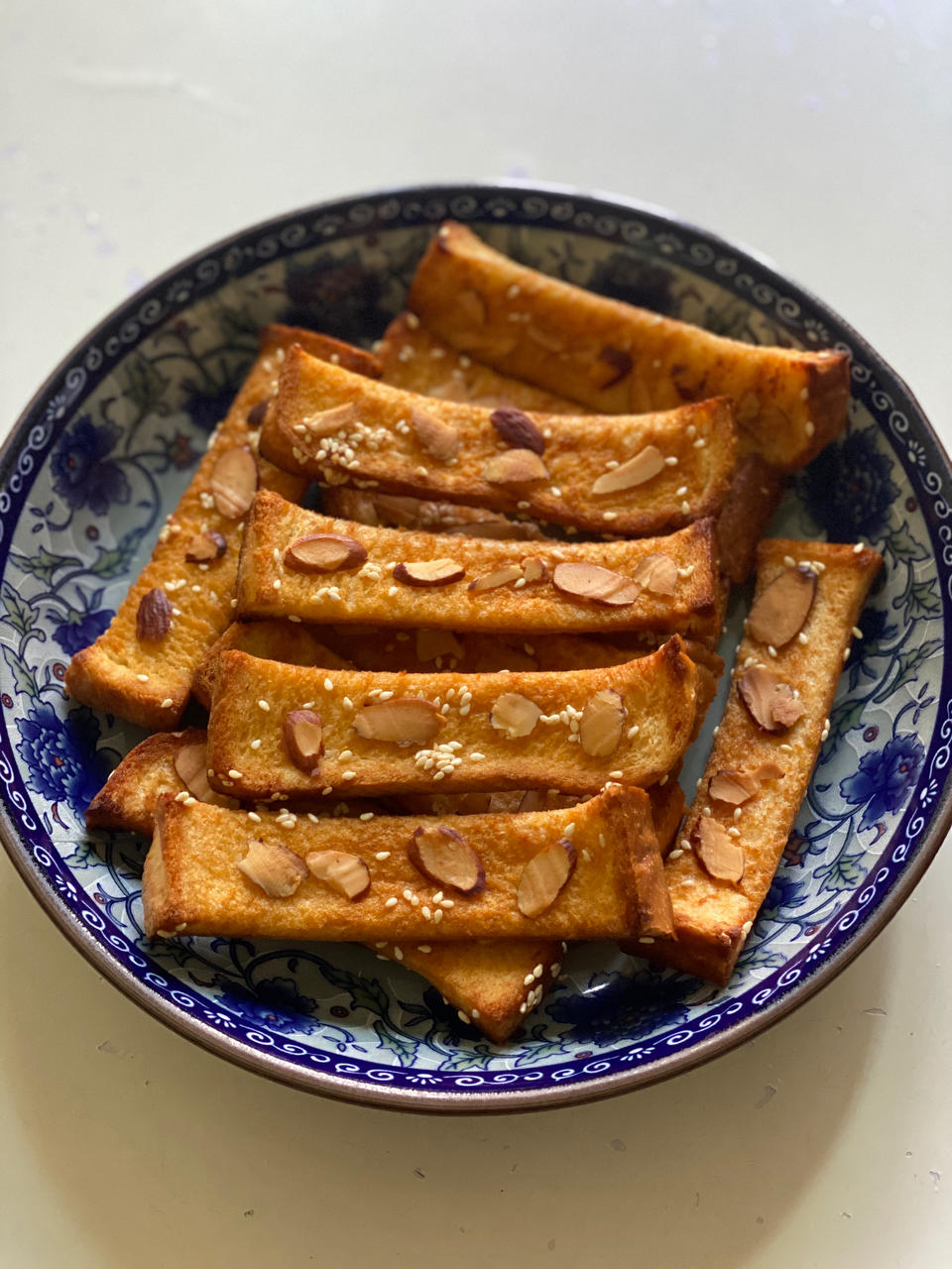 蜂蜜面包条，老少皆宜，看剧小零食