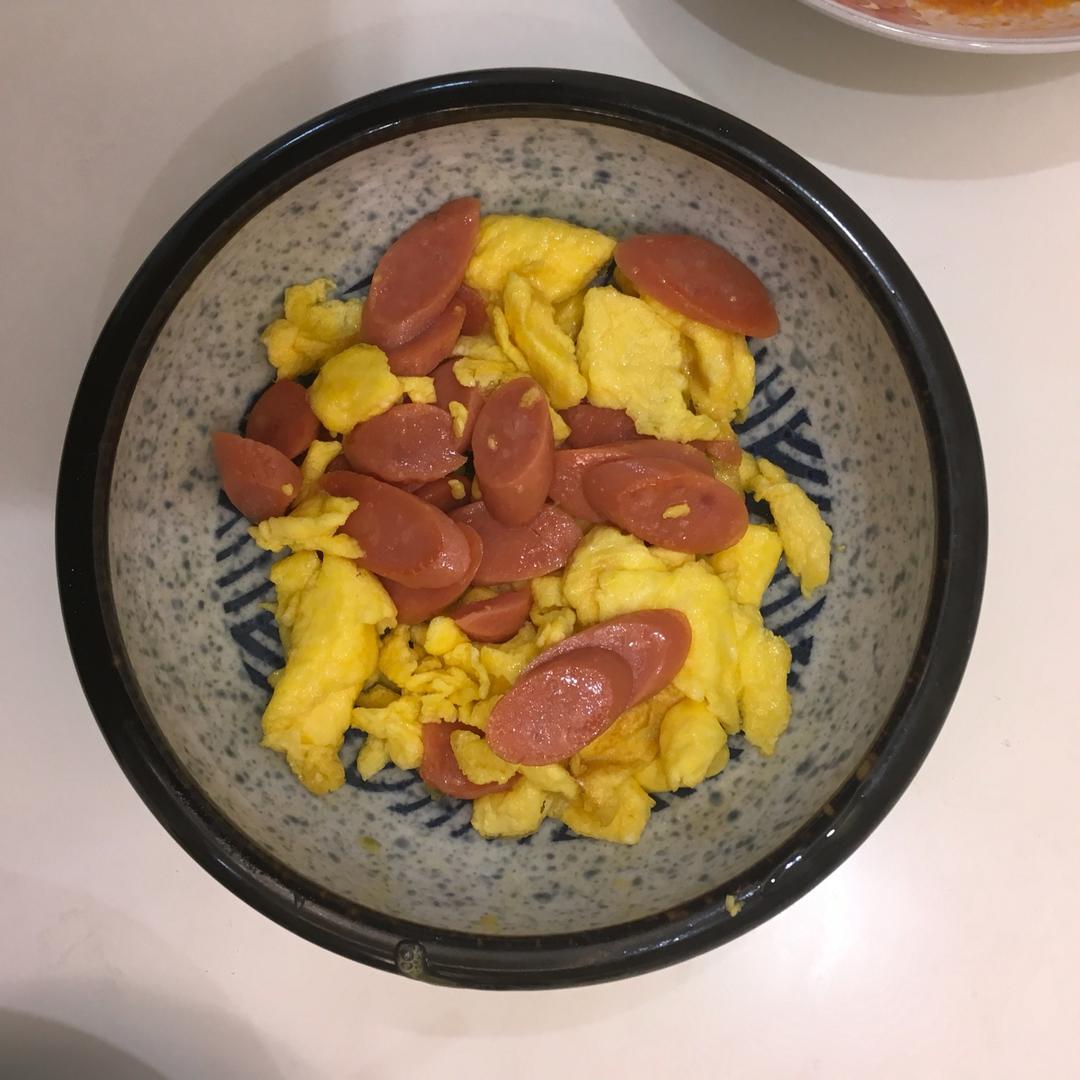 沈志成做的香肠炒鸡蛋