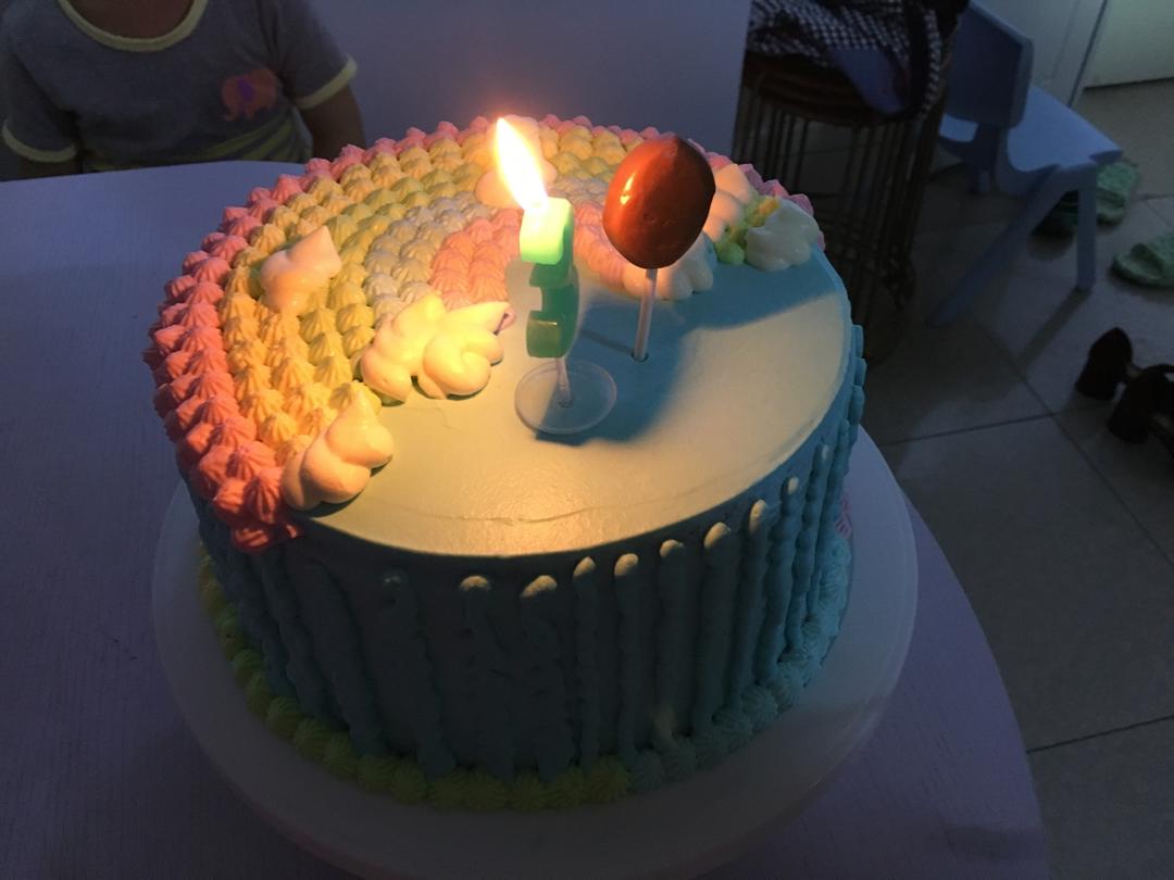 详细的裱花教程--彩虹蛋糕