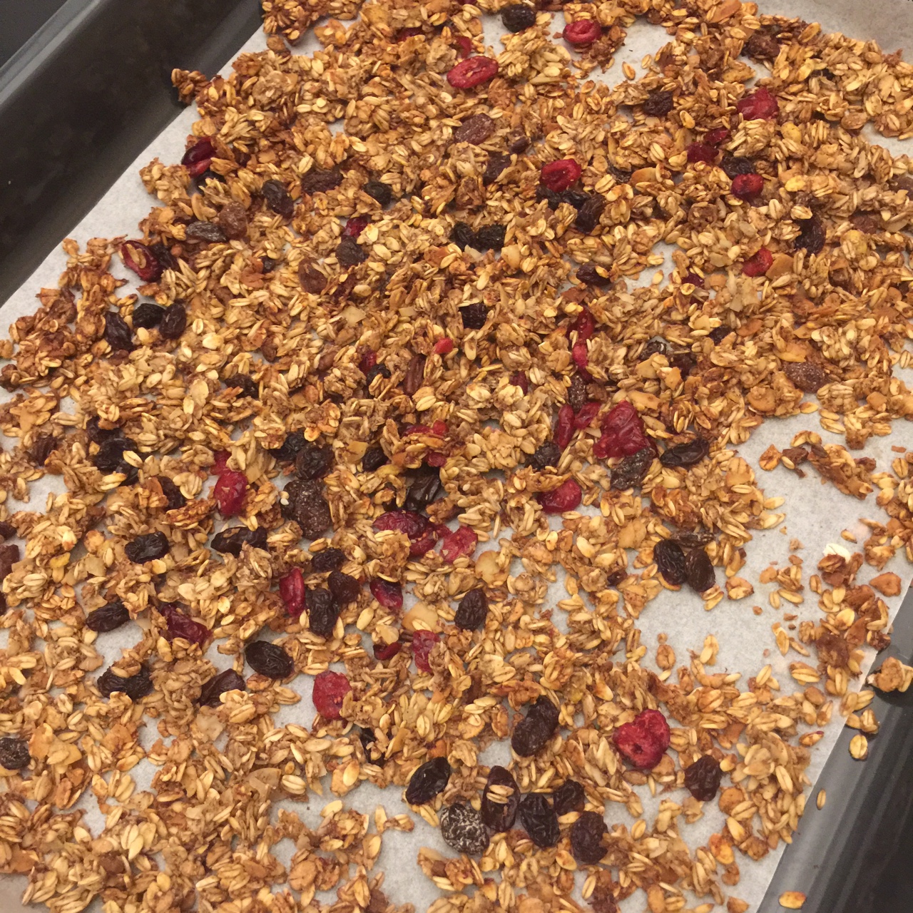 不添加糖油的香蕉核桃格兰诺拉麦片granola