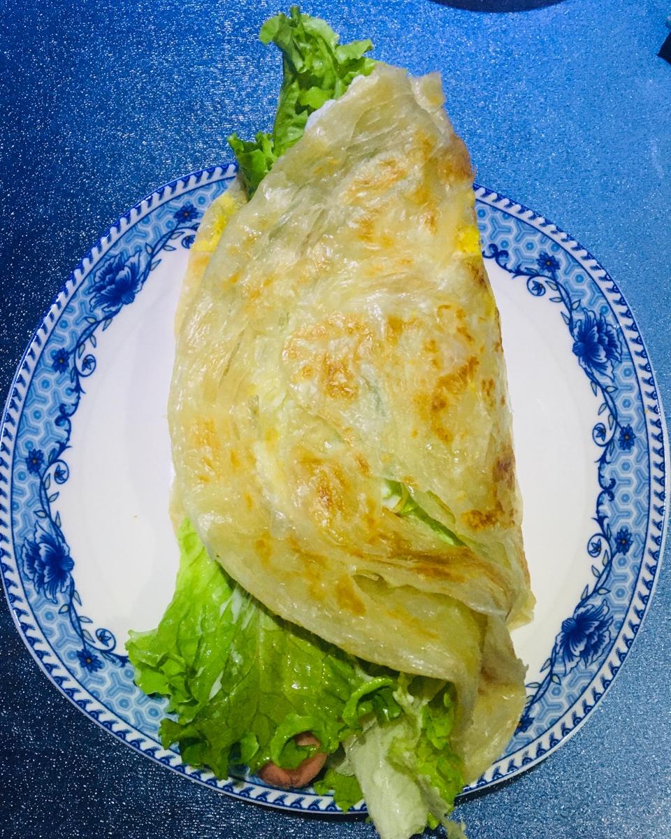 【手抓饼】做手抓饼的3个窍门，酥松又柔韧！