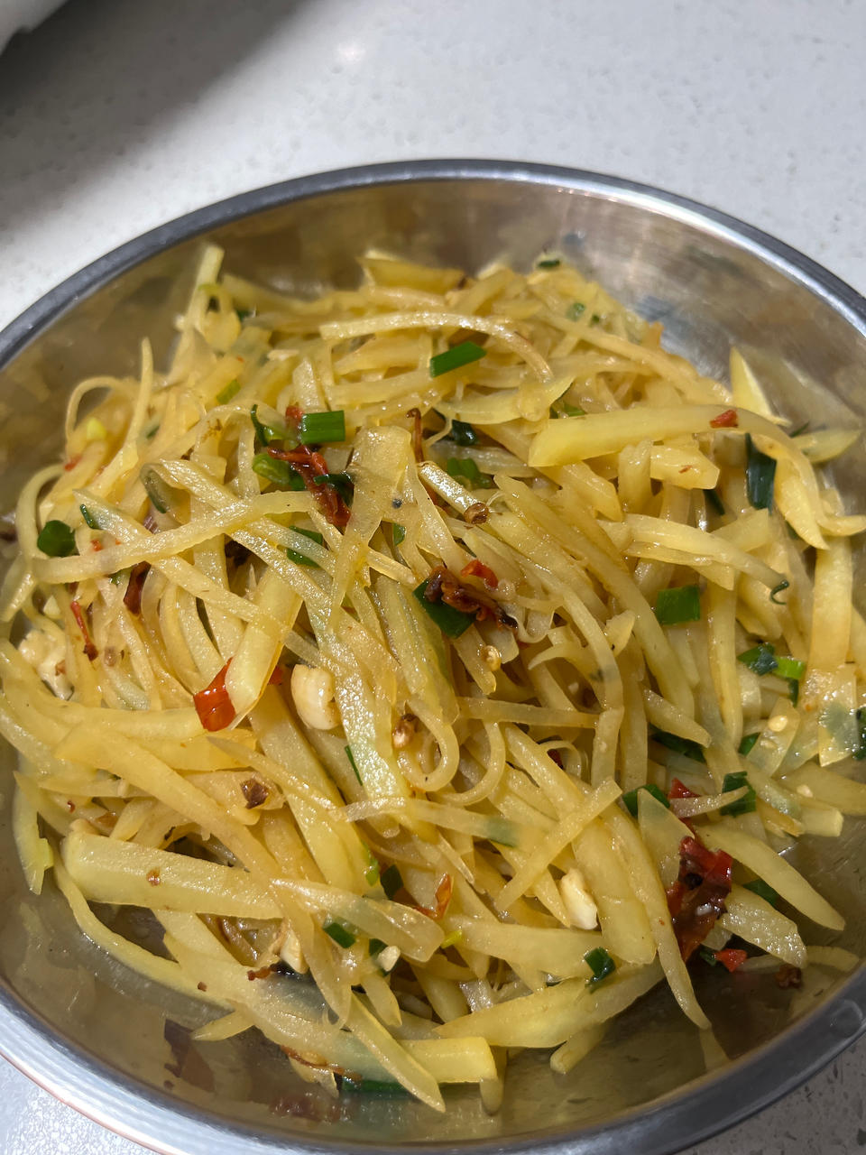 酸辣土豆丝的家常做法 超级下饭