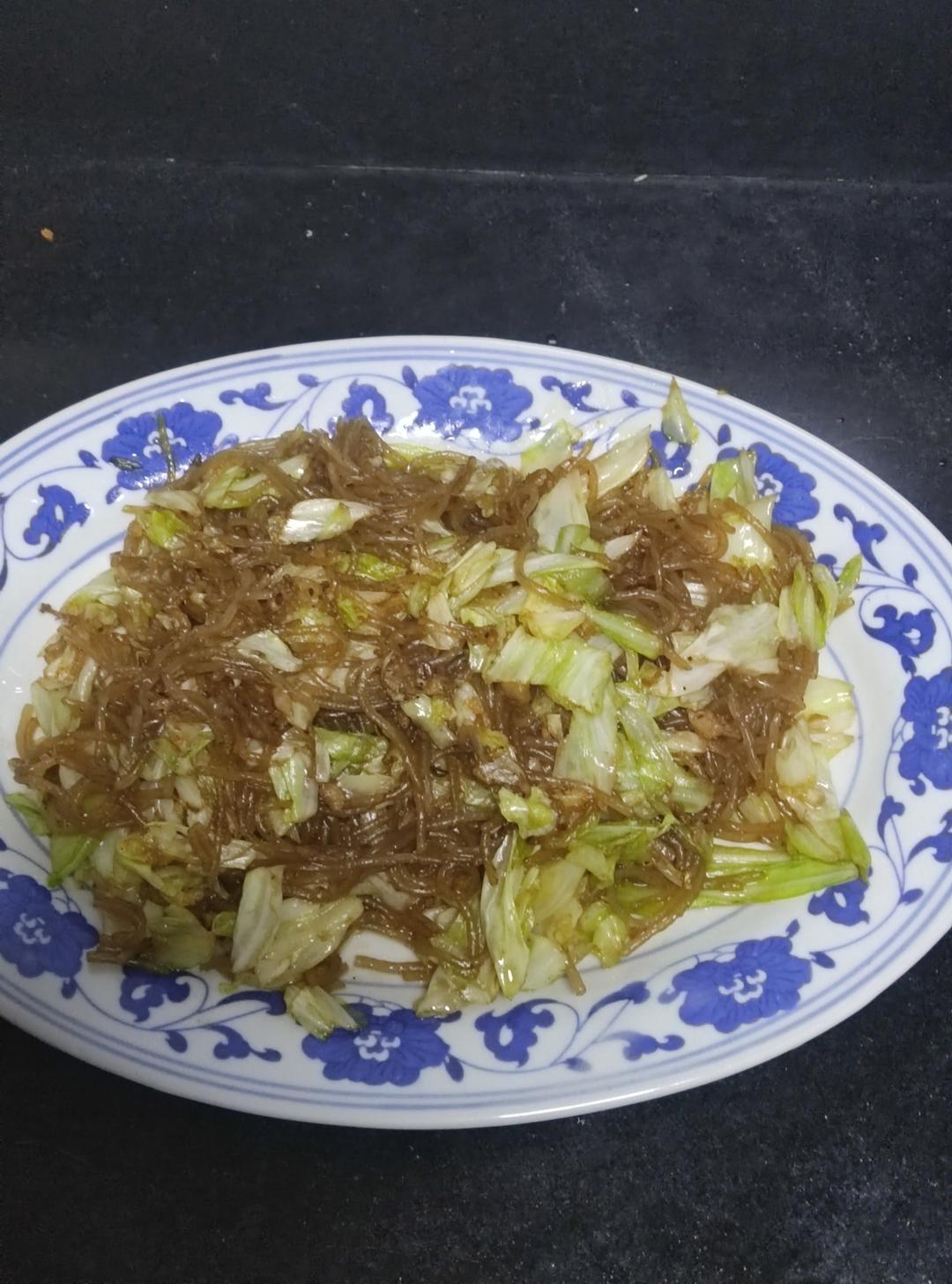 大白菜炒粉丝