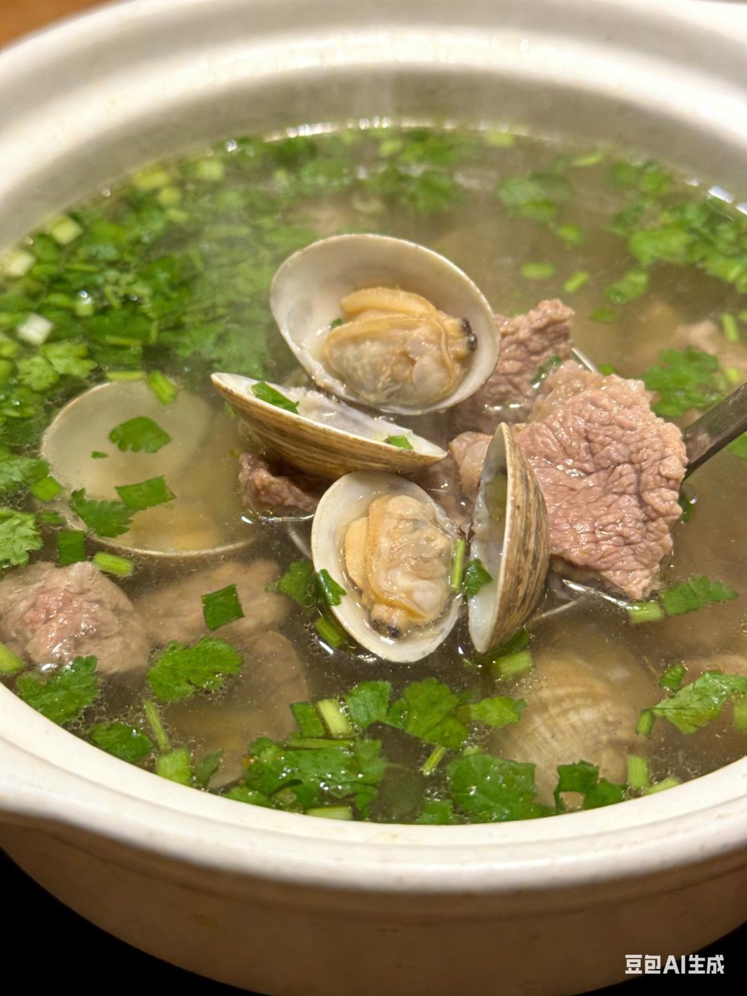 健康行之蛤蜊羊肉香菜胡椒粉汤