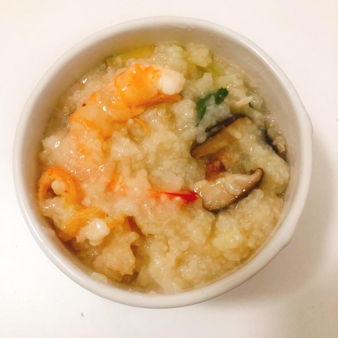 鲜虾砂锅粥
