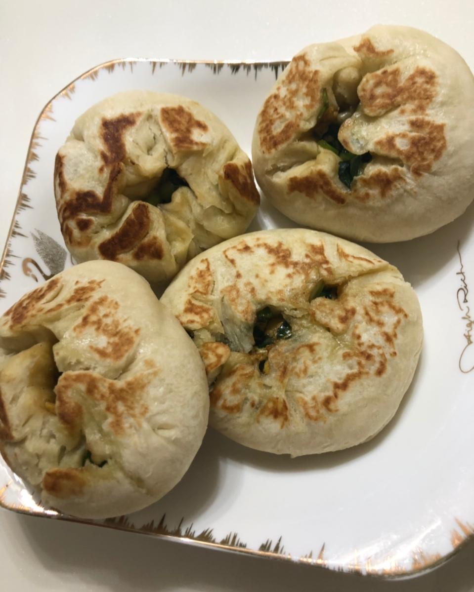 薄皮韭菜饼