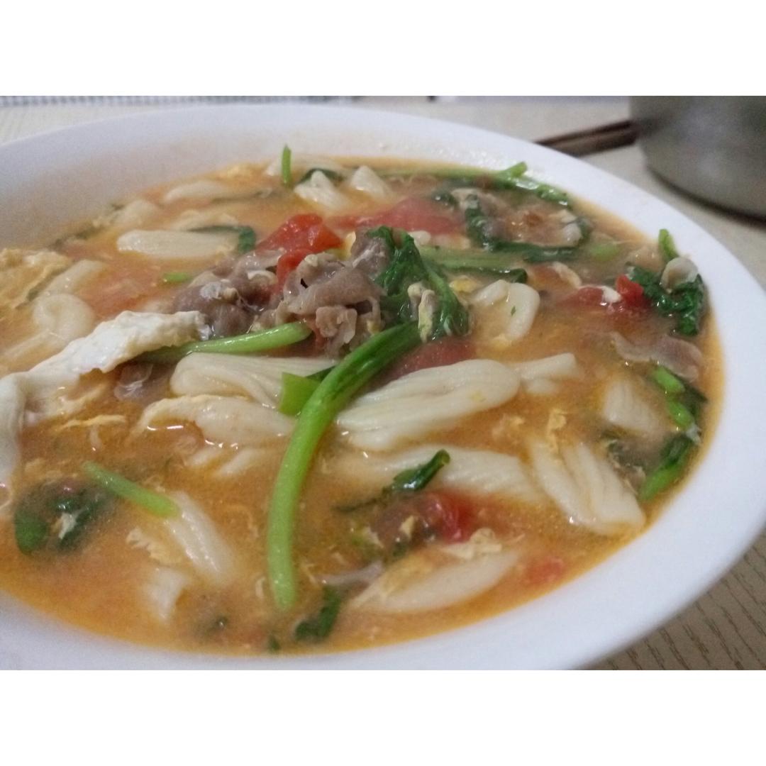 鲜茄烩麻食