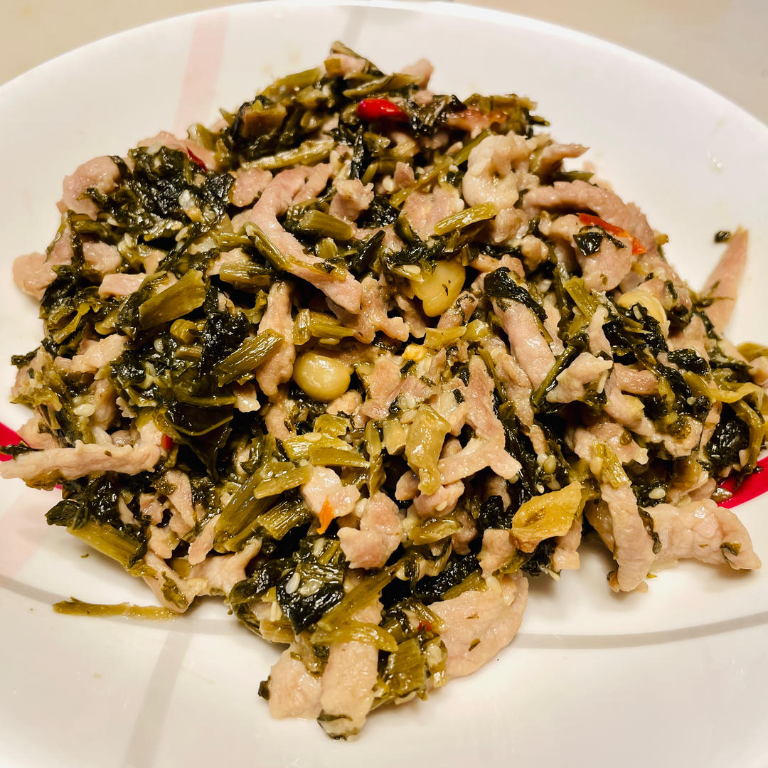 酸腌菜炒肉末