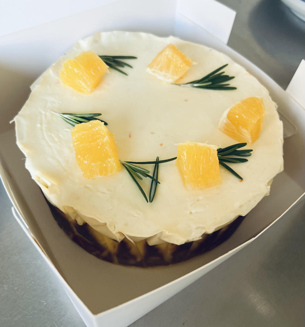 橙香巴斯克芝士蛋糕🍊清新不腻｜快手0失败