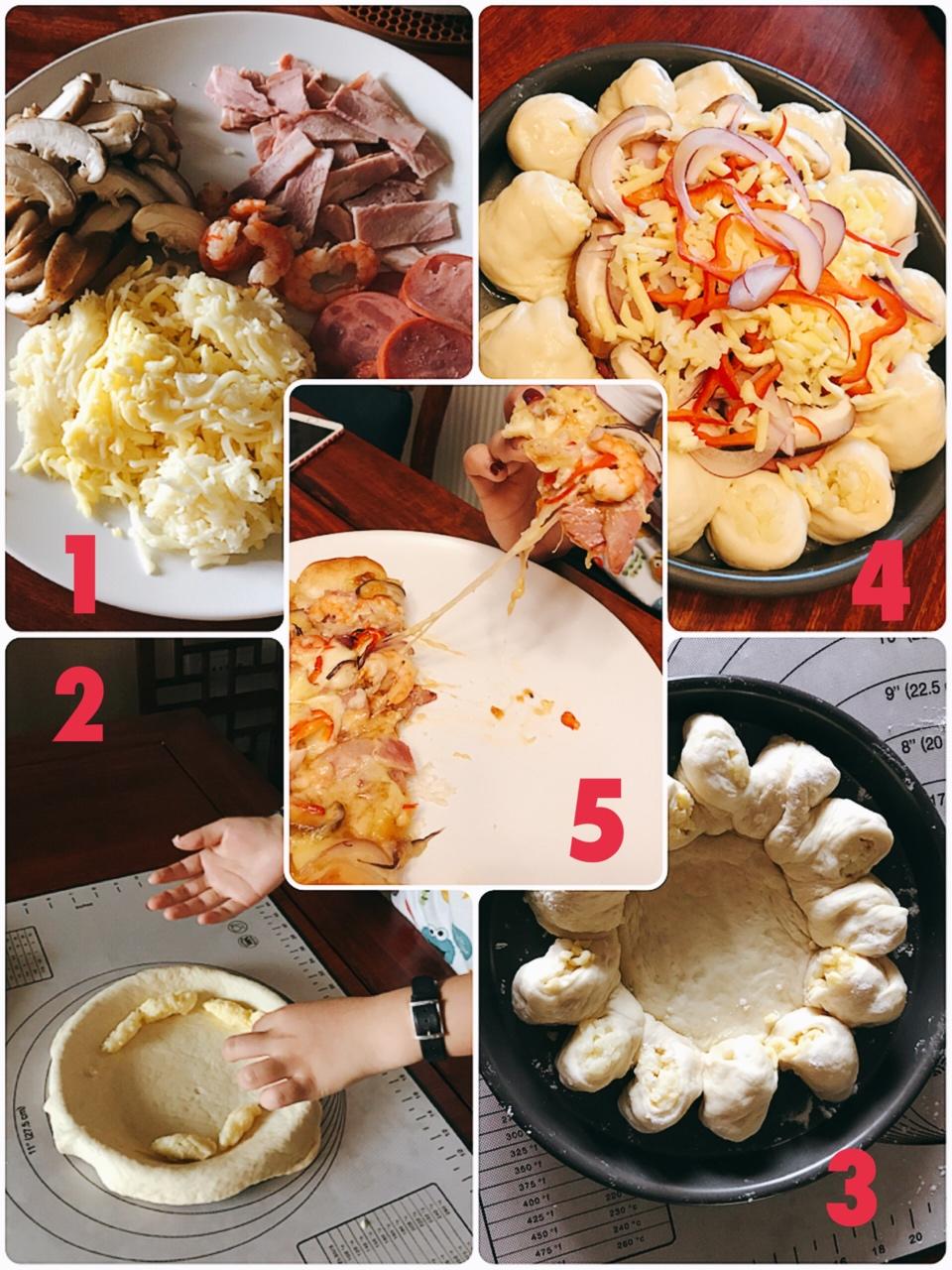芝心鸡肉虾仁披萨