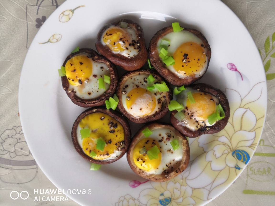 超简单无油减脂餐—烤箱版香菇鹌鹑蛋的做法