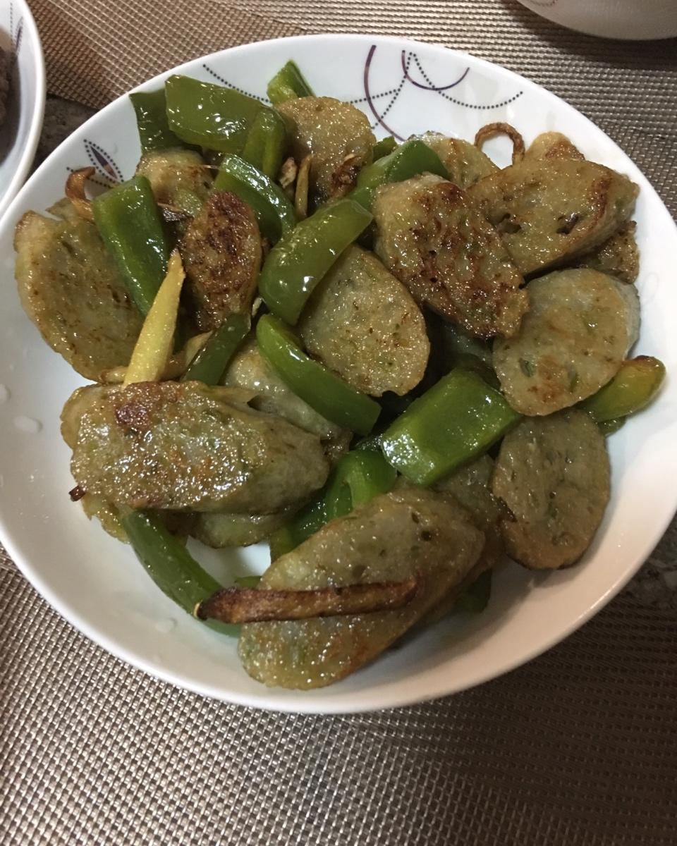 鱼卷炒荷兰豆