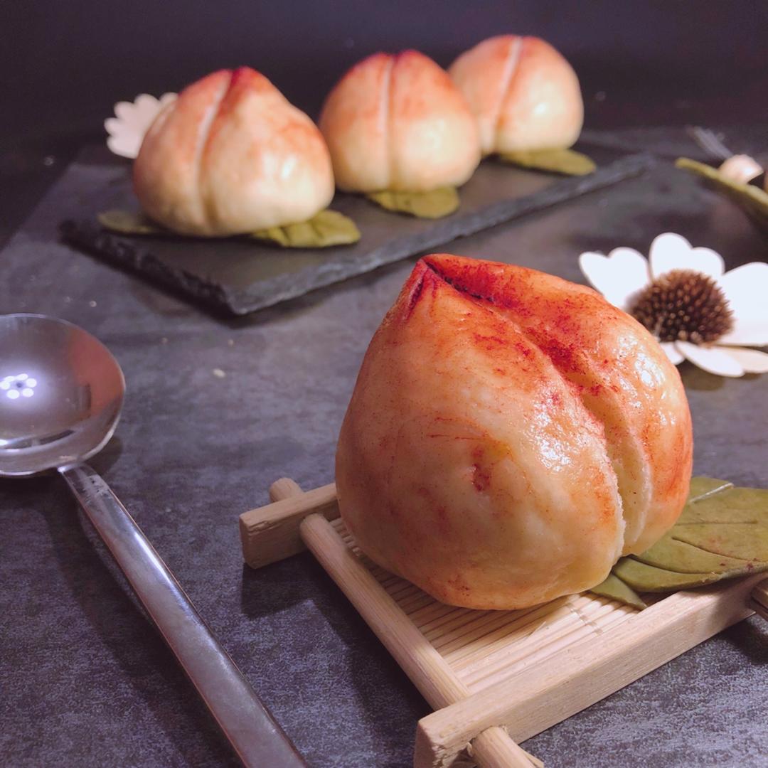 寿桃馒头（水蜜桃馒头）