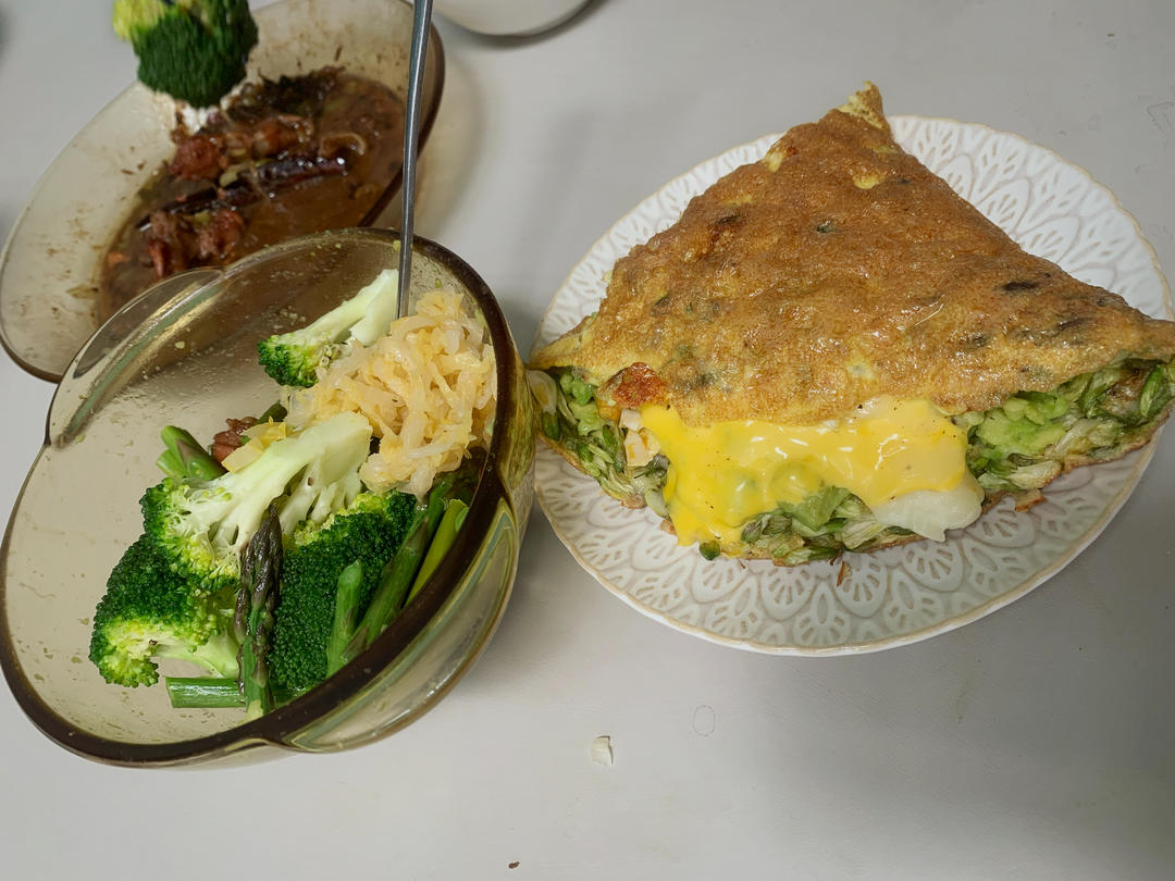 槐花芝士蛋饼【生酮饮食记录】