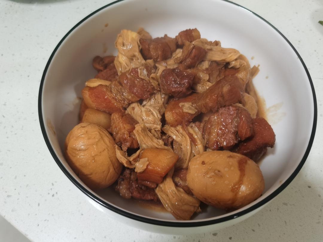 腐竹红烧肉