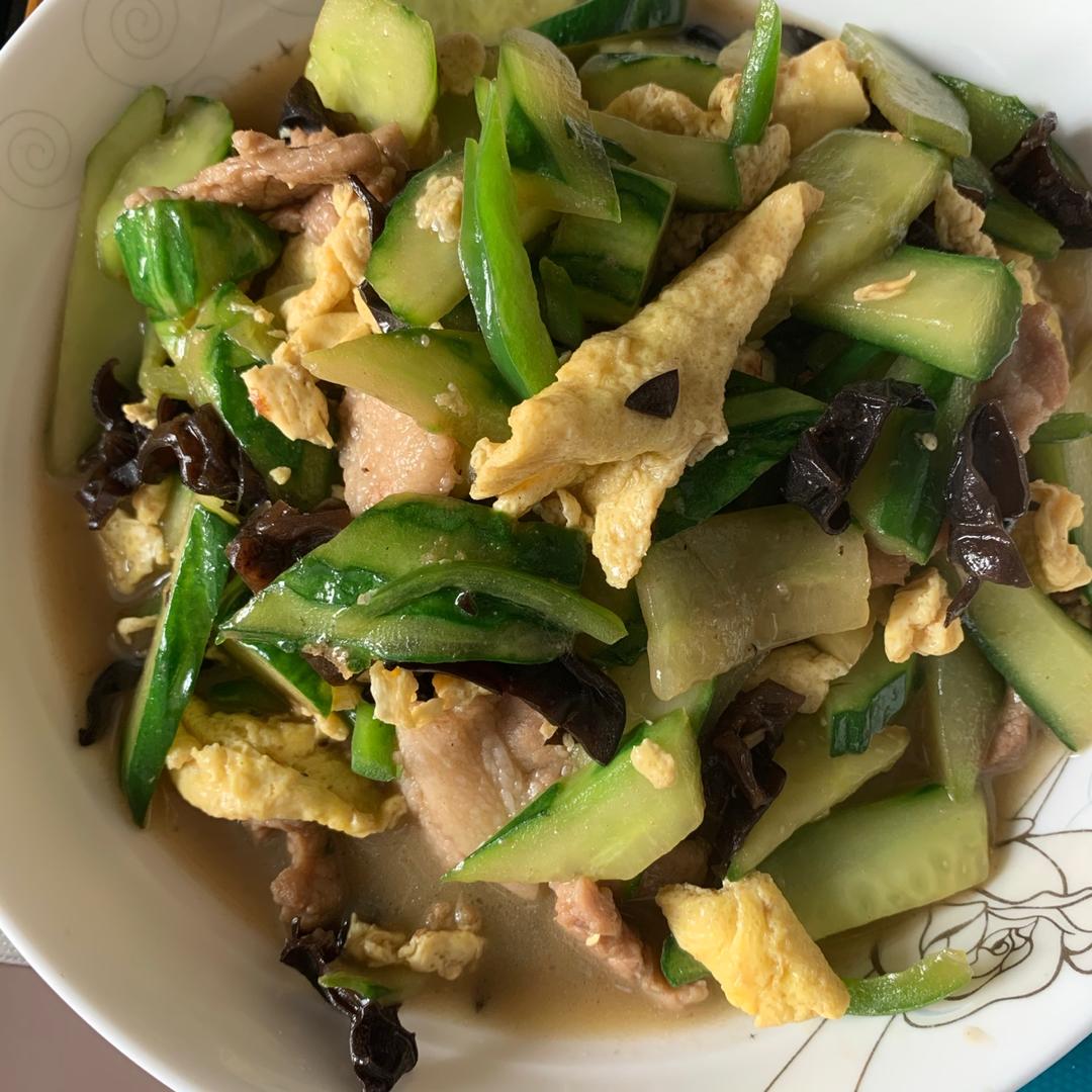 鸡蛋木耳炒黄瓜
