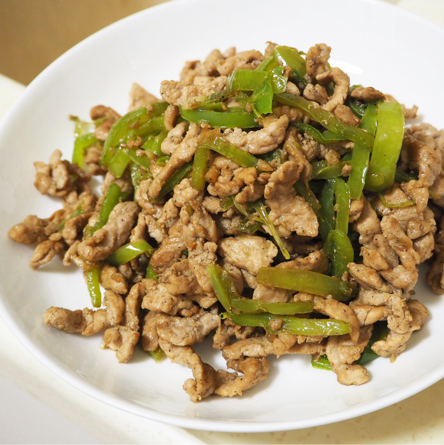 孜然青椒炒肉
