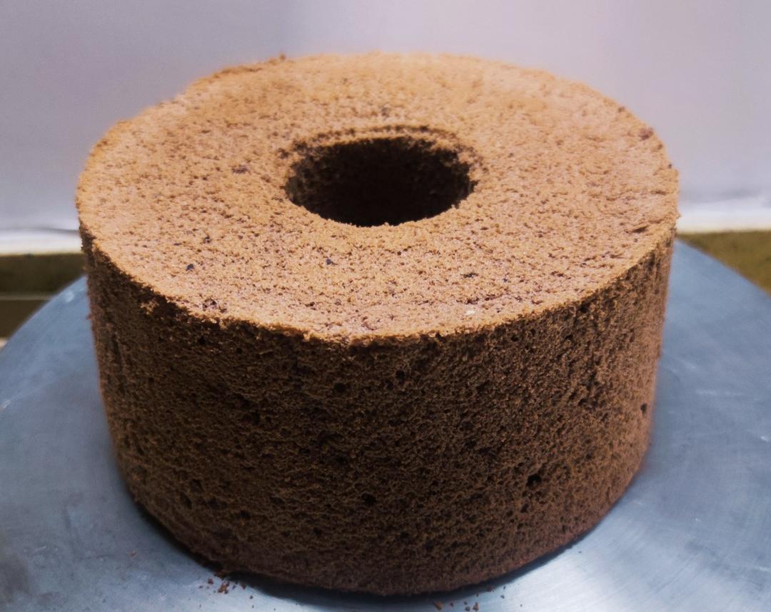 八寸可可粉巧克力戚风蛋糕