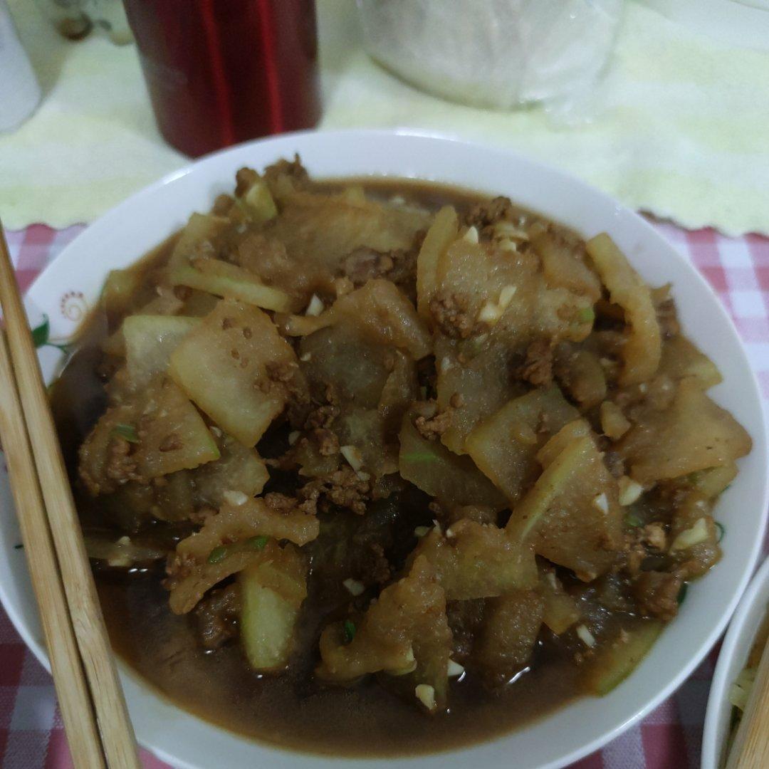 肉末炒冬瓜(超下饭)