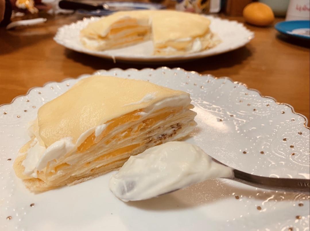 芒果千层蛋糕，100%成功告别煎皮无能