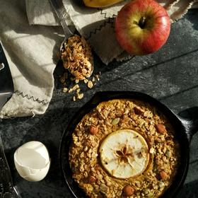 早餐苹果燕麦布丁丨健康·三餐