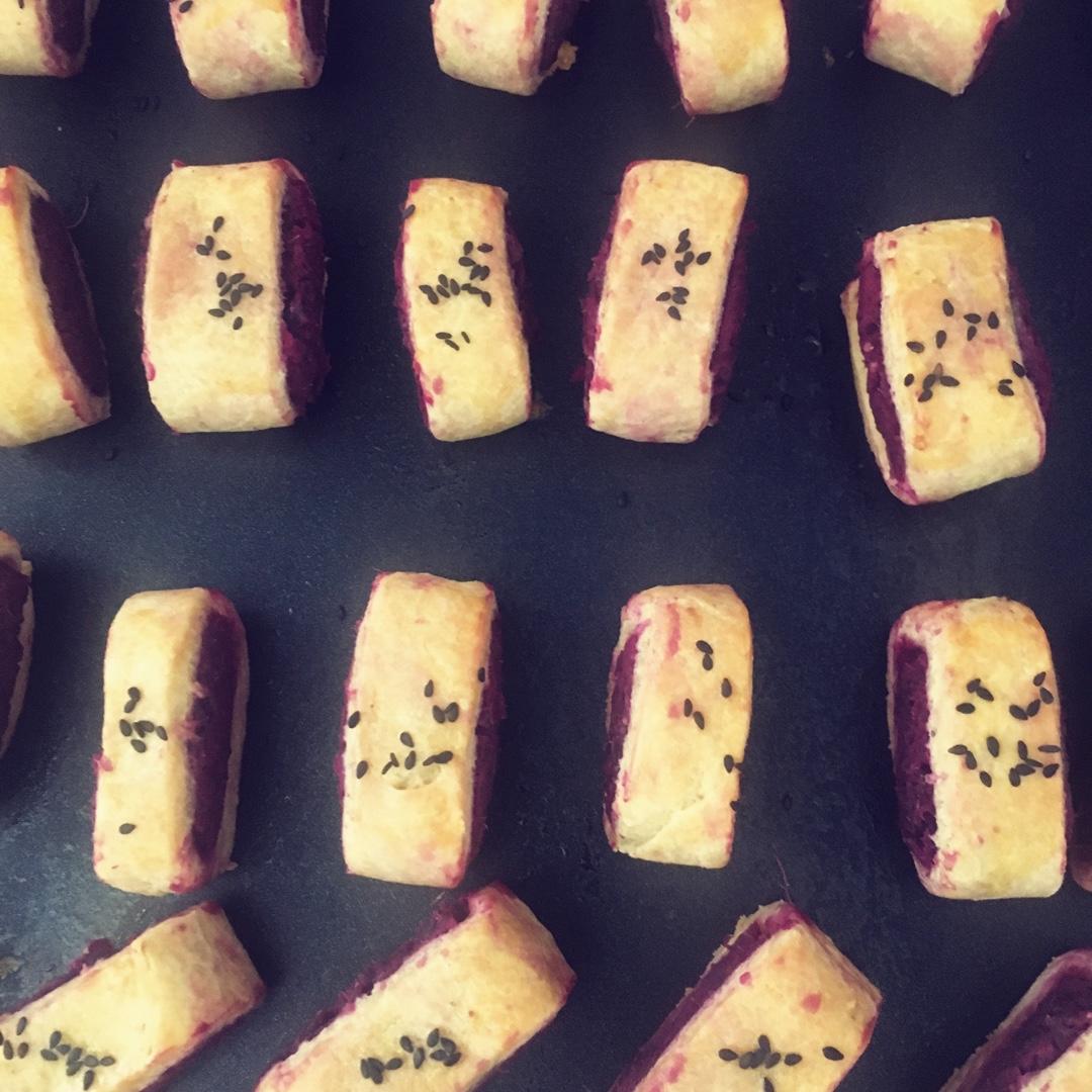 紫薯小小酥！（最最简单的点心！）