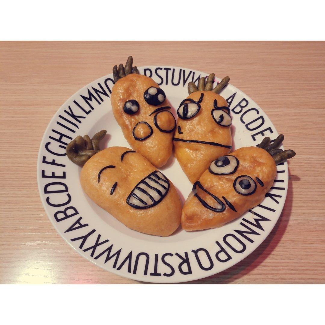 北815做的超级搞怪萝卜表情组合奶黄包卡通馒头