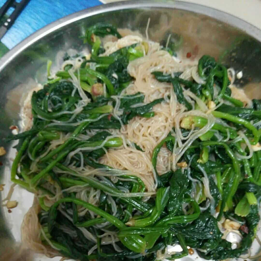 凉拌菠菜粉丝