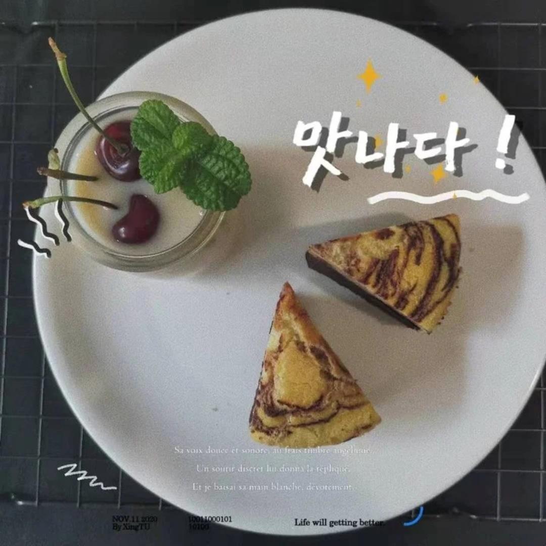 斑马纹戚风蛋糕