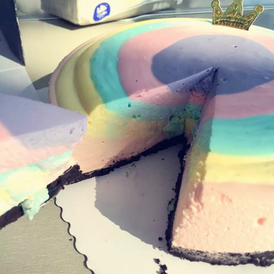 彩虹芝士蛋糕（6寸圆模）