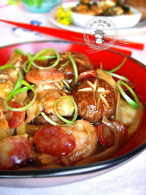 四宝蒸鸡的做法