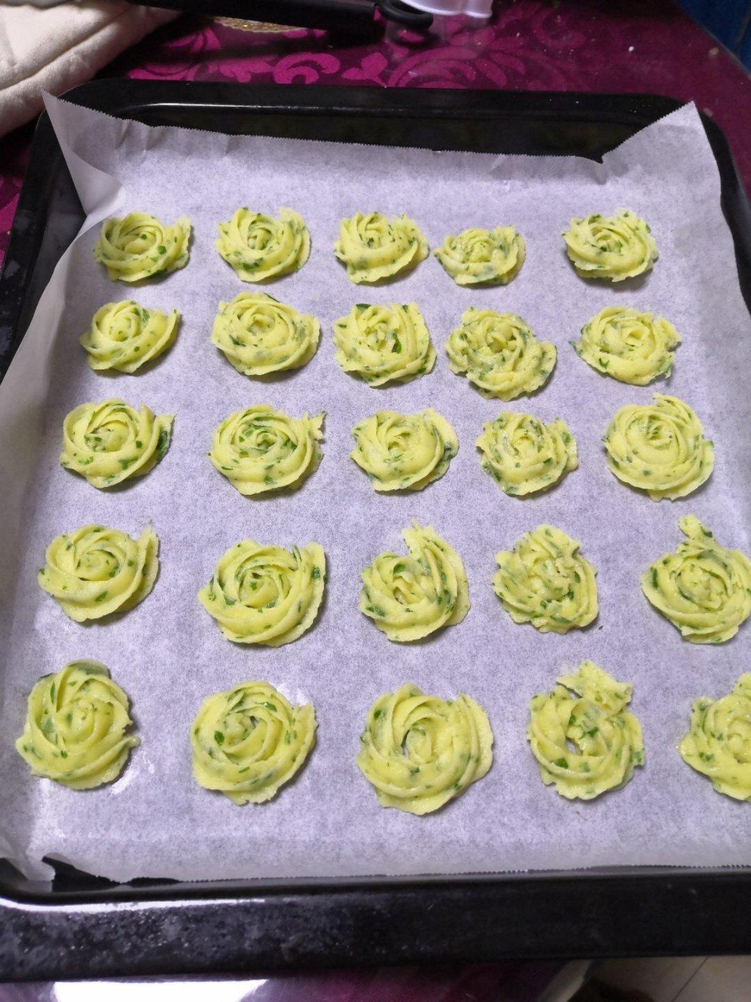 葱香曲奇饼干（吃腻了甜味饼干试试咸味的也不错～）