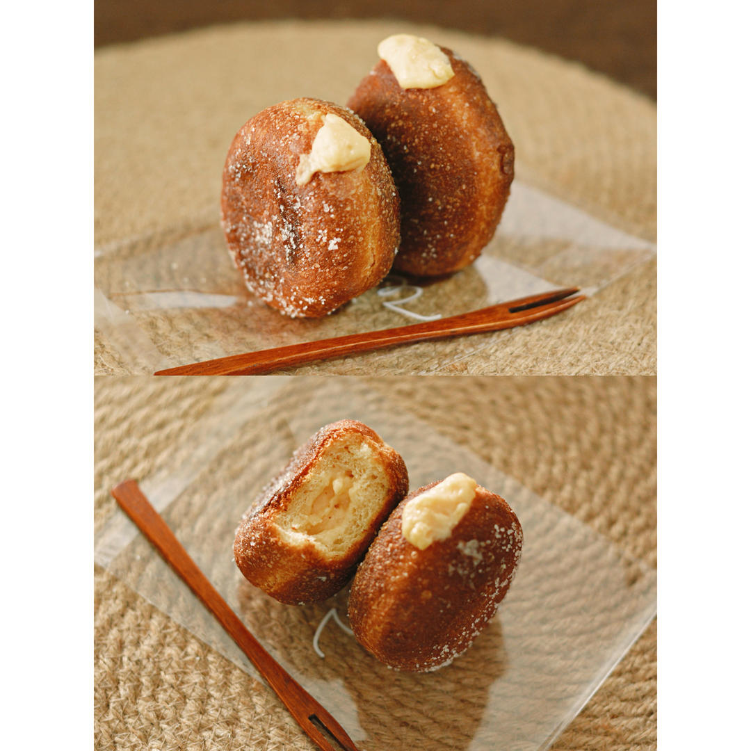 好吃到哭泣的甜甜圈VANILLA CREAM-FILLED DOUGHNUTS