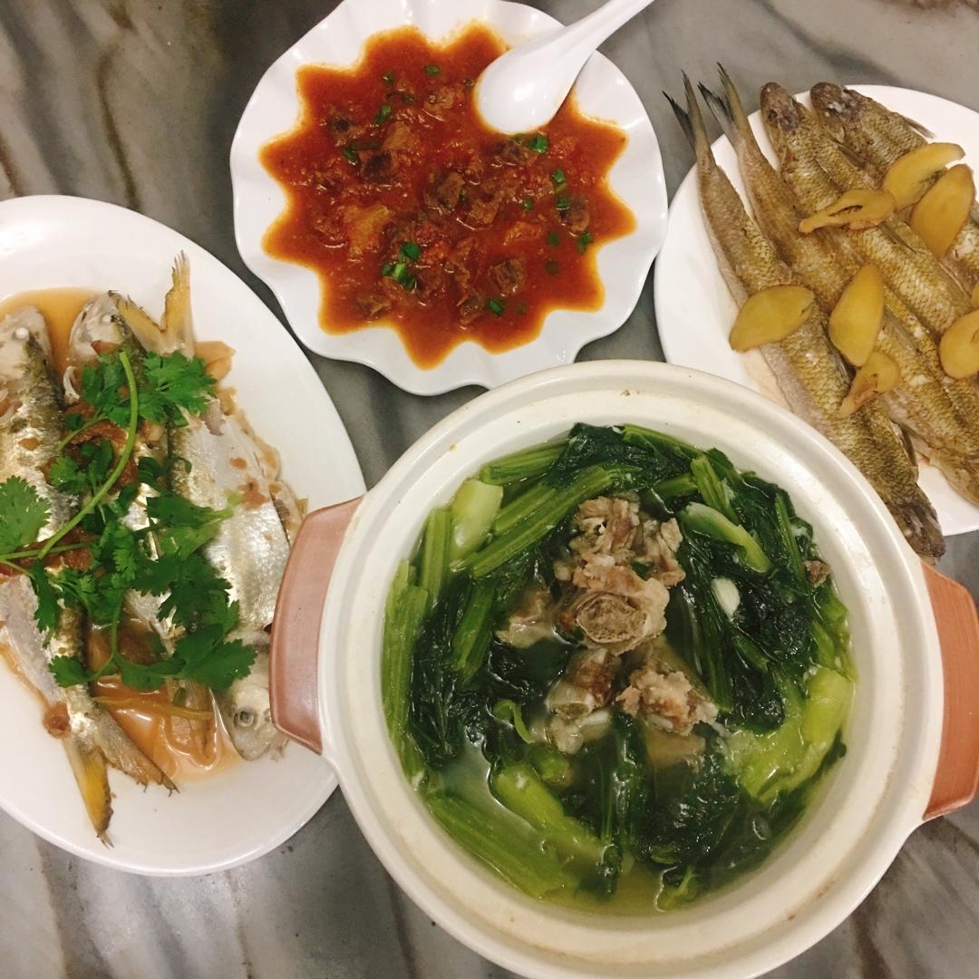 春菜煲排骨