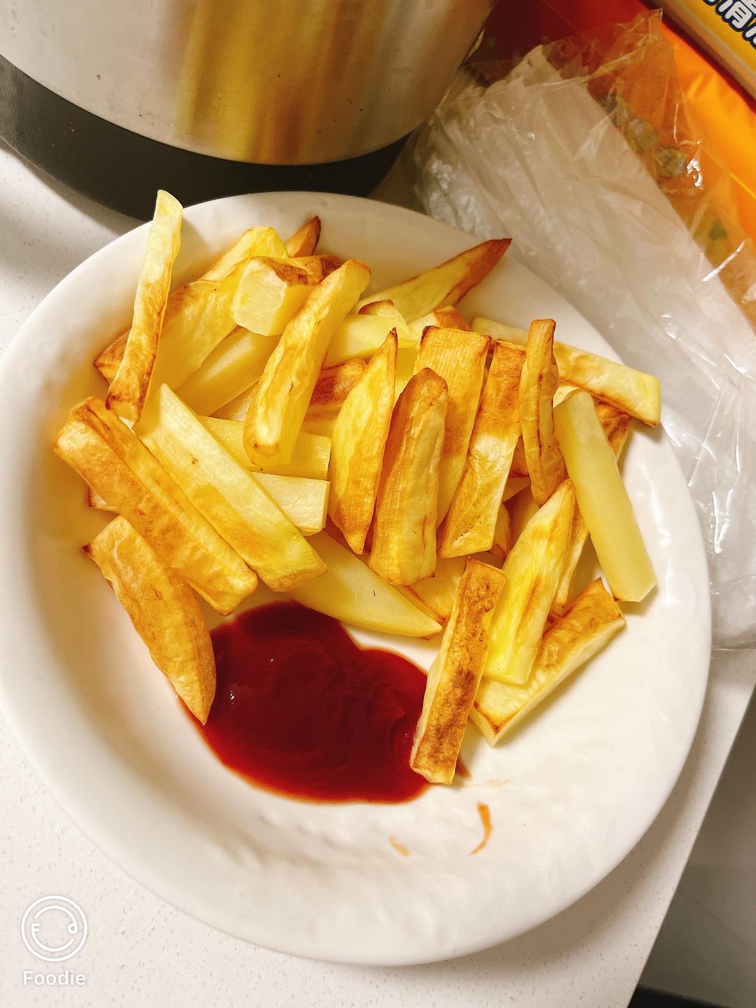 自制薯条🍟零失误快手空气炸锅零食的做法