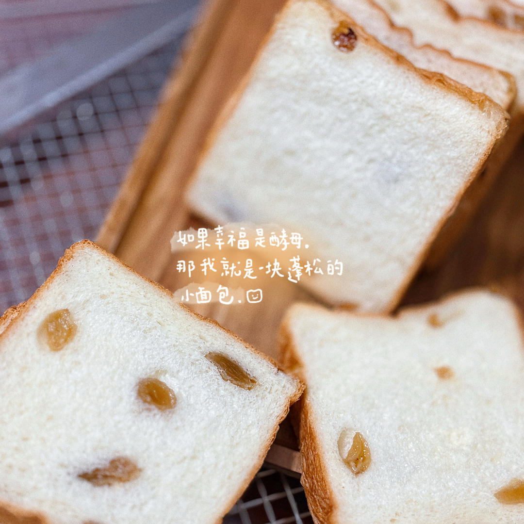 提子吐司，黄提奶油闪亮吐司