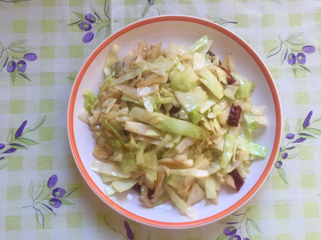 炝炒圆白菜