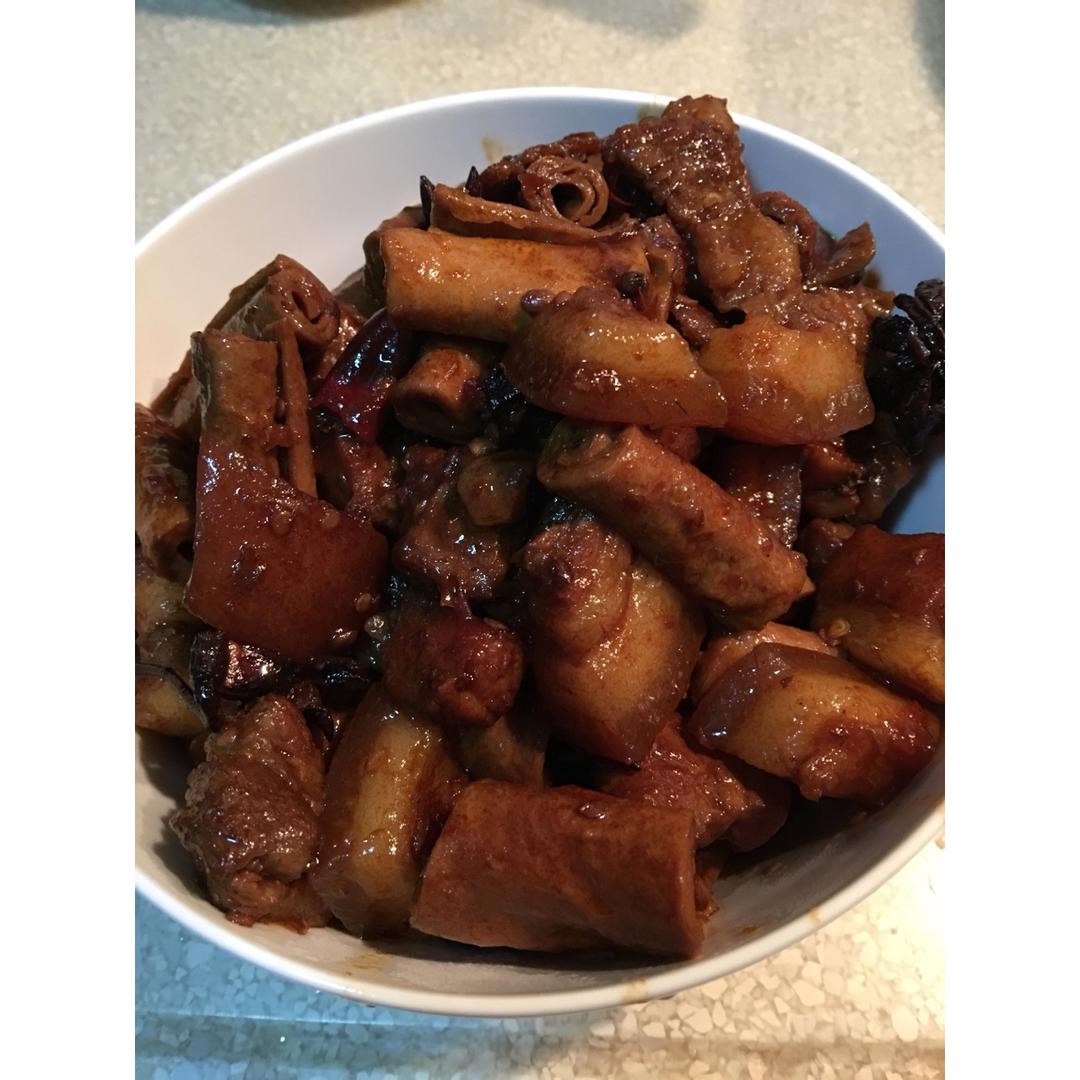 豆筋烧五花肉