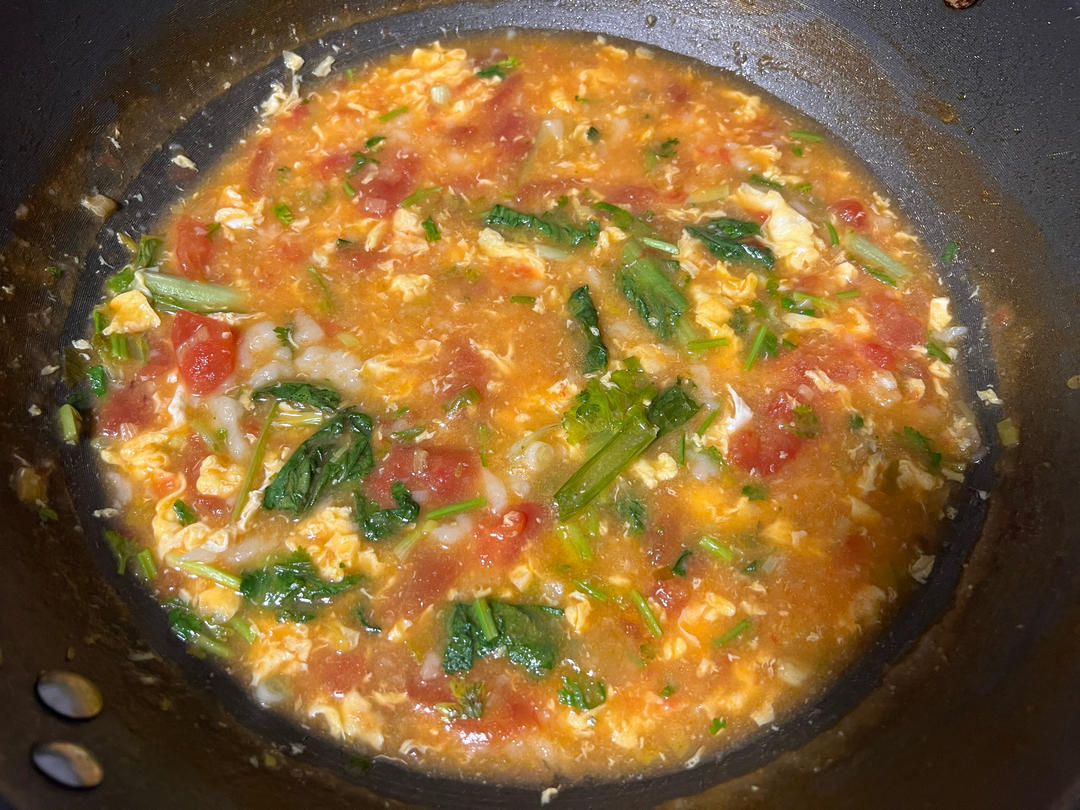 番茄鸡蛋疙瘩汤