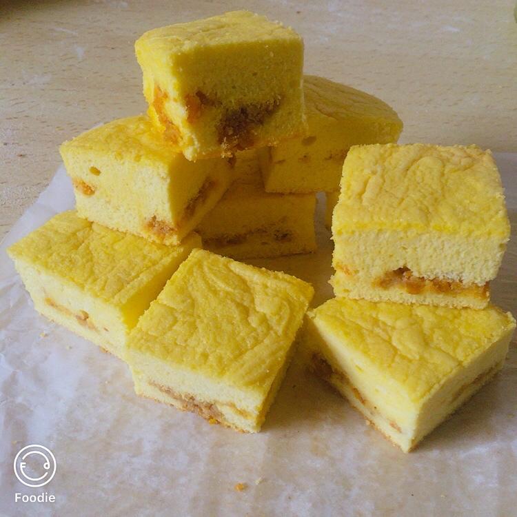 咸蛋黄芝士古早蛋糕