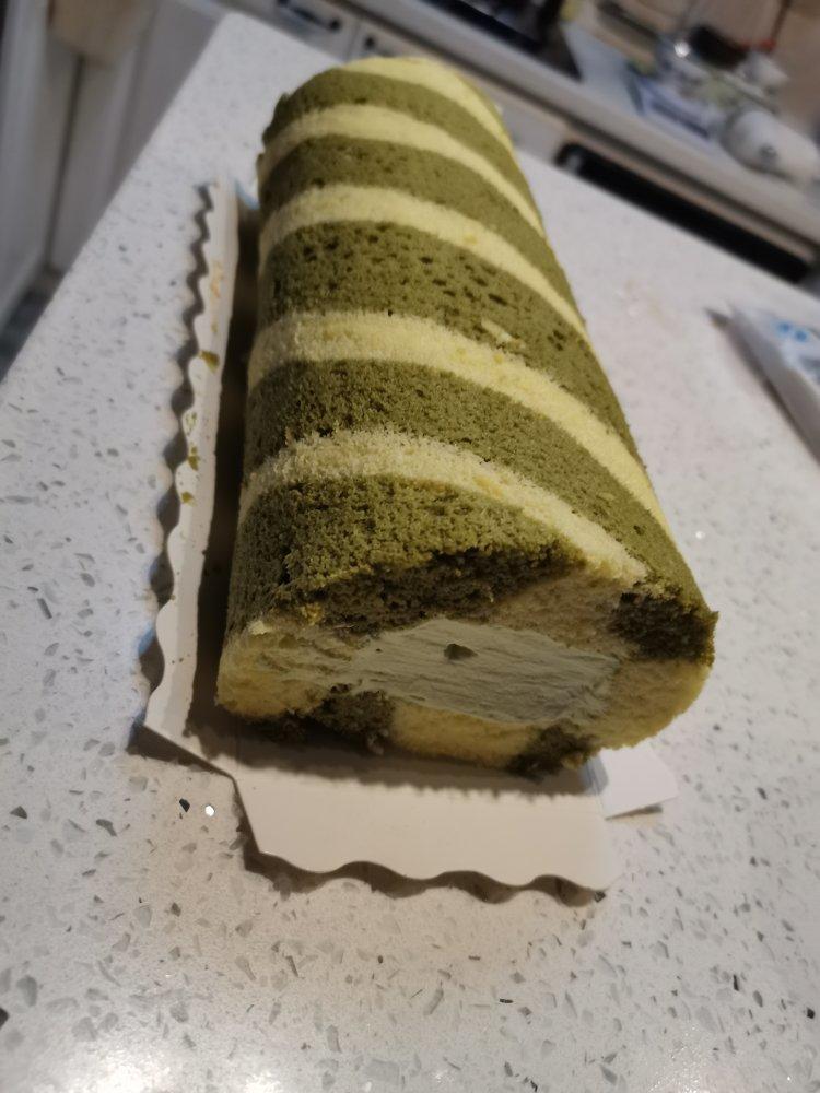 清新抹茶双色蛋糕卷