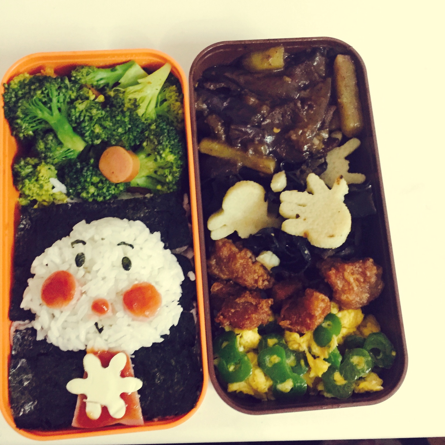 面包超人手指人偶便当