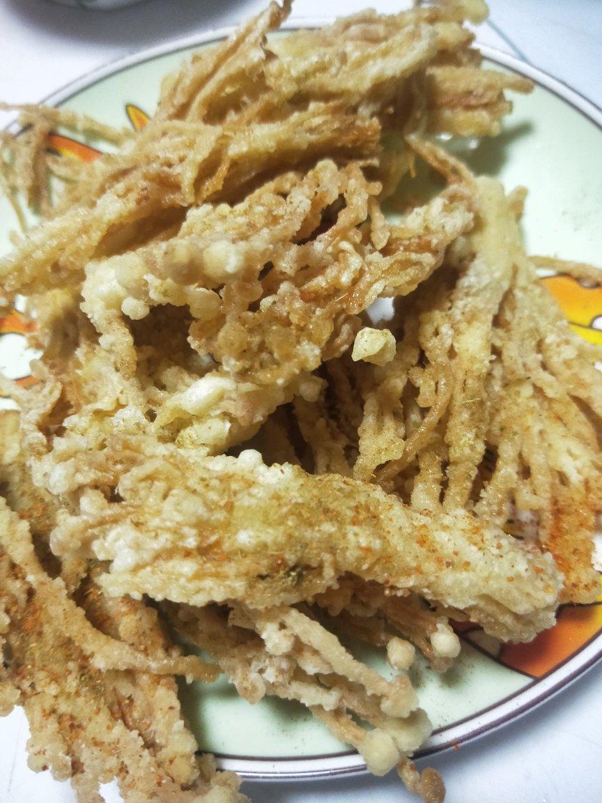满口香酥｜椒盐金针菇