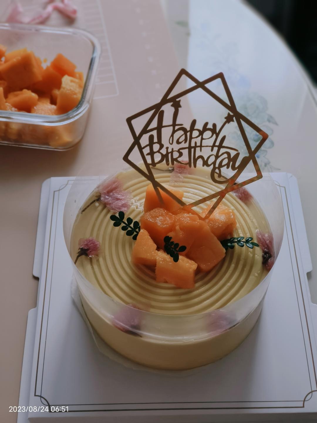 6寸咖啡戚风+咖啡奶油➕咖啡奶冻