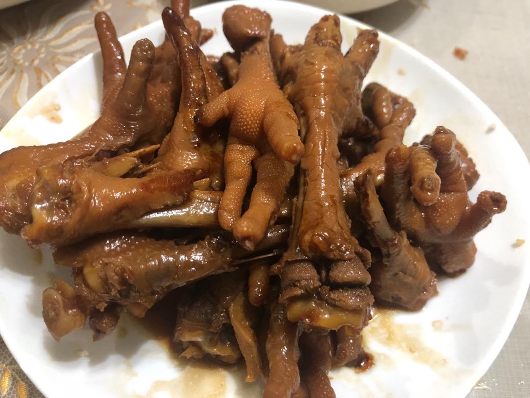 酱油鸡腿、鸡脚