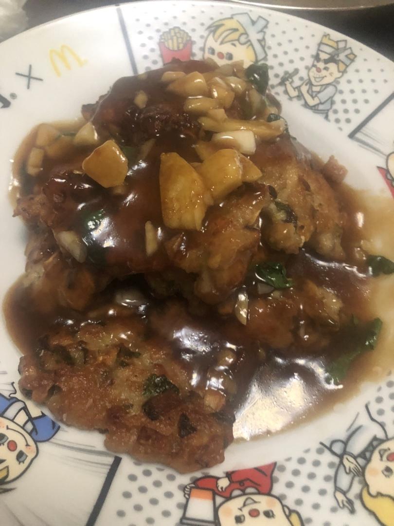红烧豆腐肉饼
