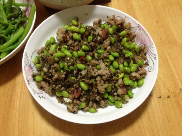 雪菜毛豆