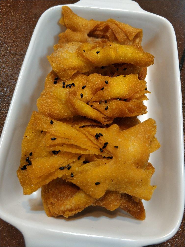 馄饨皮版椒盐排叉