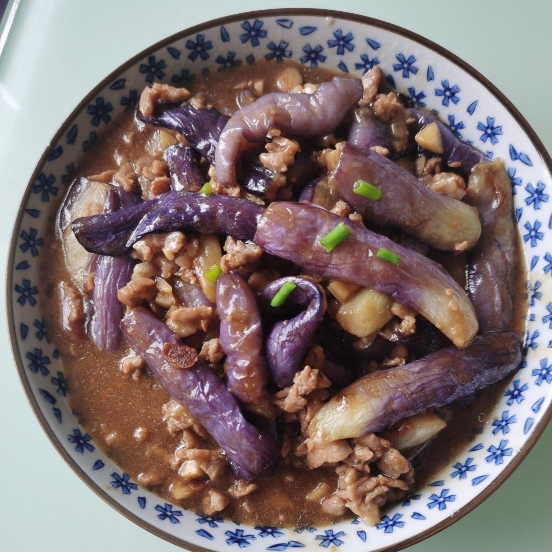 红烧肉沫茄子